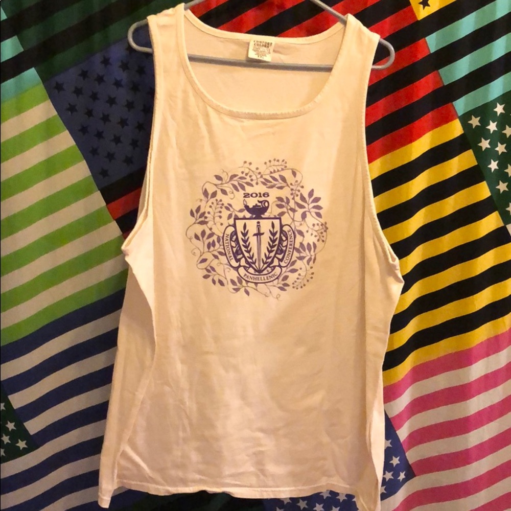 Panhellenic (NPC) Cream Comfort Colors Tank Top!